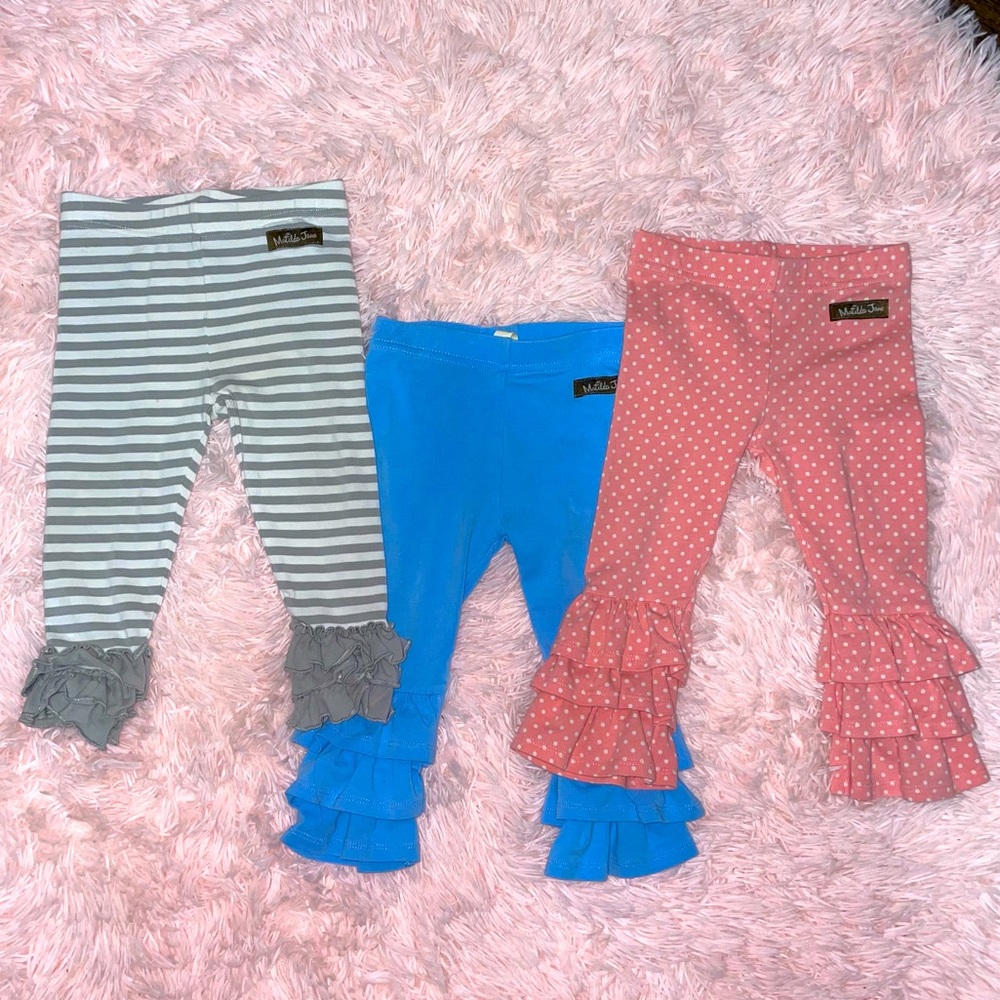 3 pairs Matilda Jane pants 12-18m